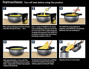 HARD OIL® Cooking Oil Solidifier : Easy Cooking Oil Disposal